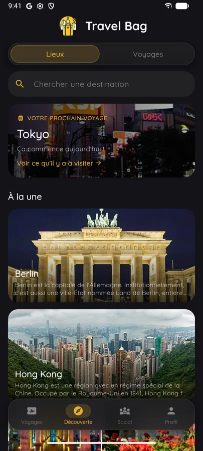 Découverte : quoi voir à destination